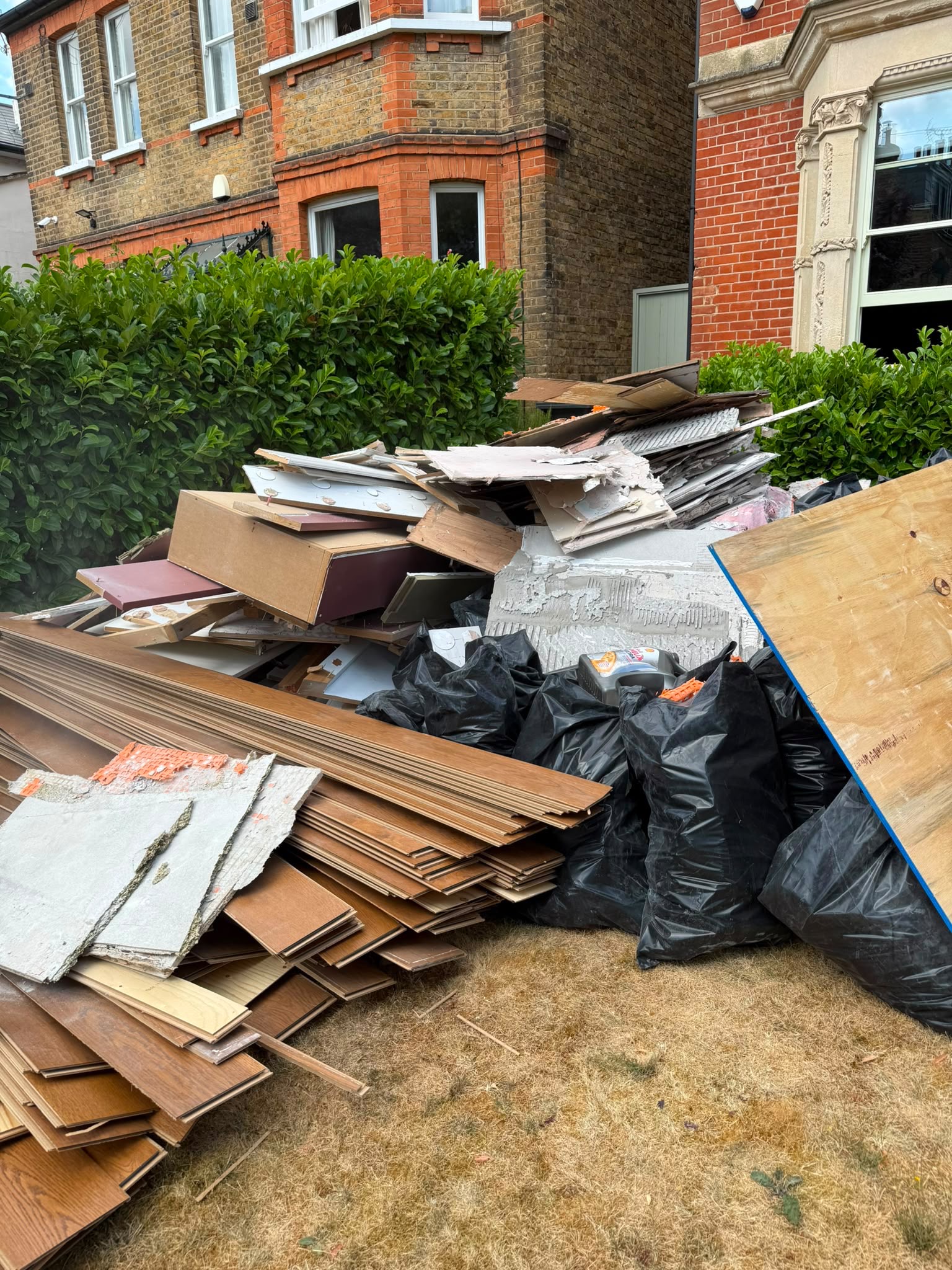 Household and refurbishment waste collected in Pinner